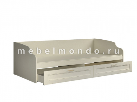 Кровать  0.9 "Сиена" с ящиками, береза - бежевый (Sbk Home)