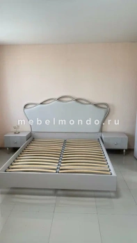 Кровать 1,8 "София" с мягким изголовьем, кашемир (Слониммебель)