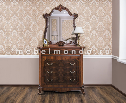 Комод "Илона" с ящиками для спальни (караваджо орех) (Эра мебель)